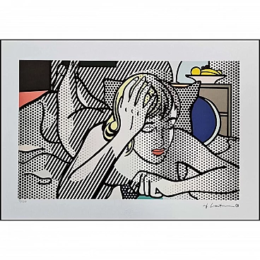 Roy Lichtenstein, Thinking Girl, lithograph, 1980s