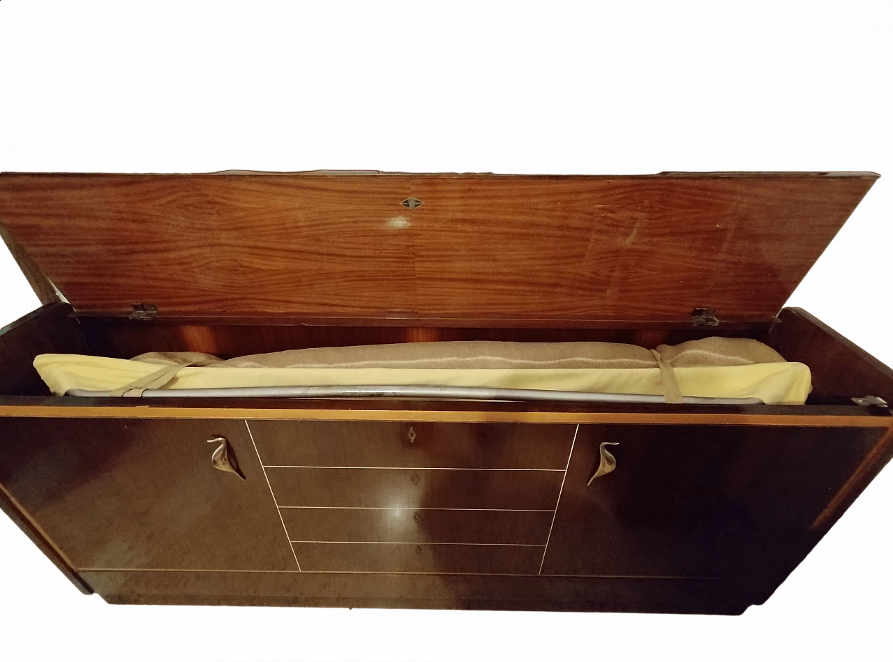 Mobile in legno con letto apribile di Antonio Gorgone, anni '50 19