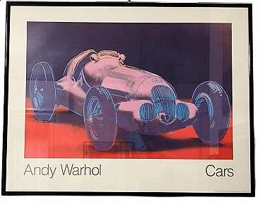 Poster di Andy Warhol per Mostra Mercedes Benz, anni '80