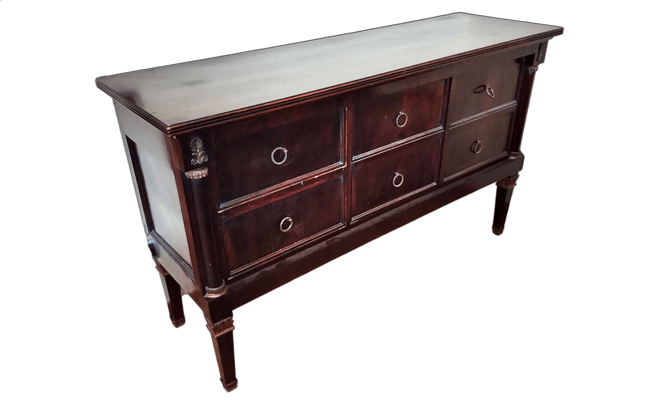 Cassettone Impero in mogano, '800 5