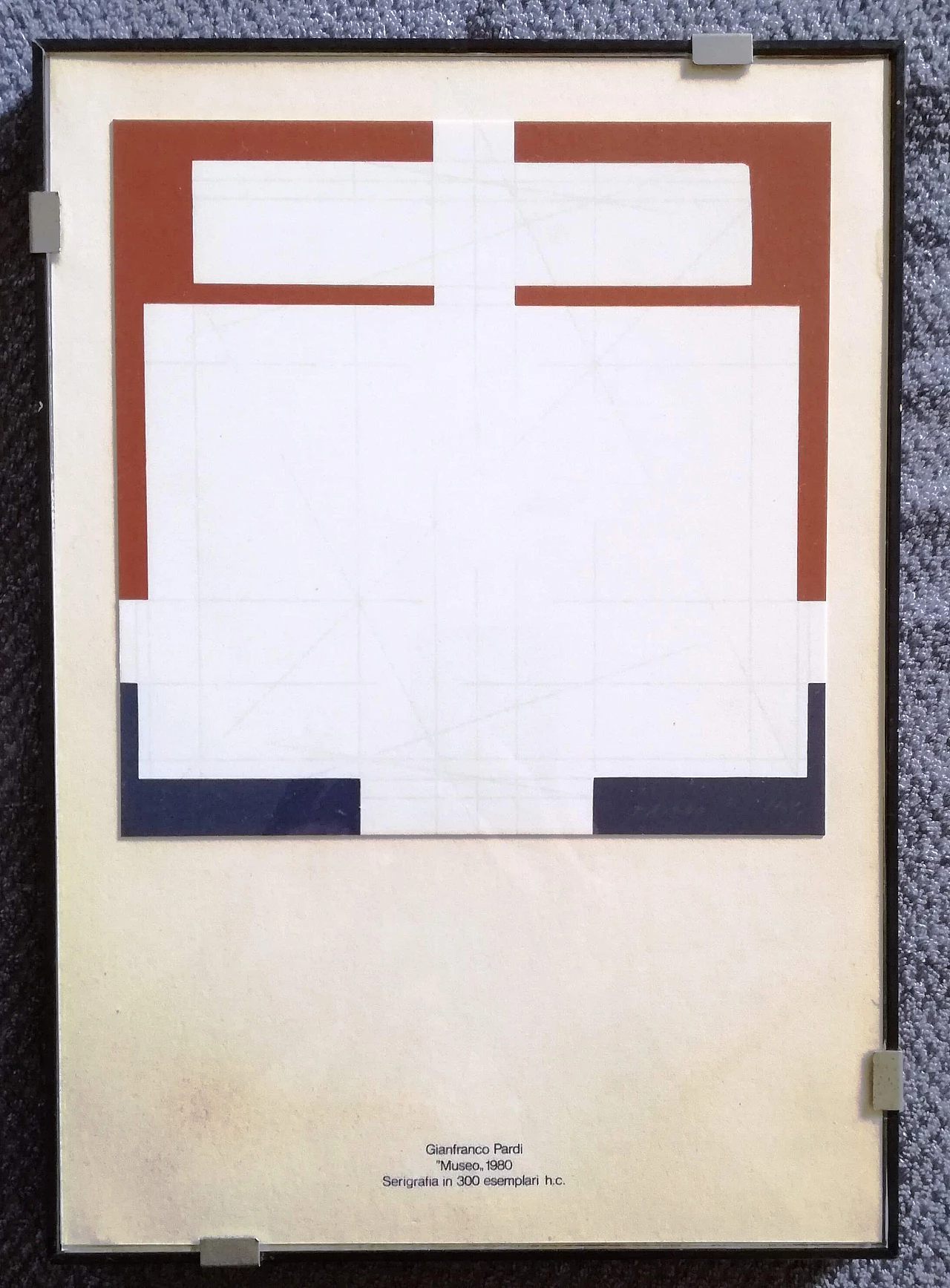 Gianfranco Pardi, Museum, screen print, 1980 1