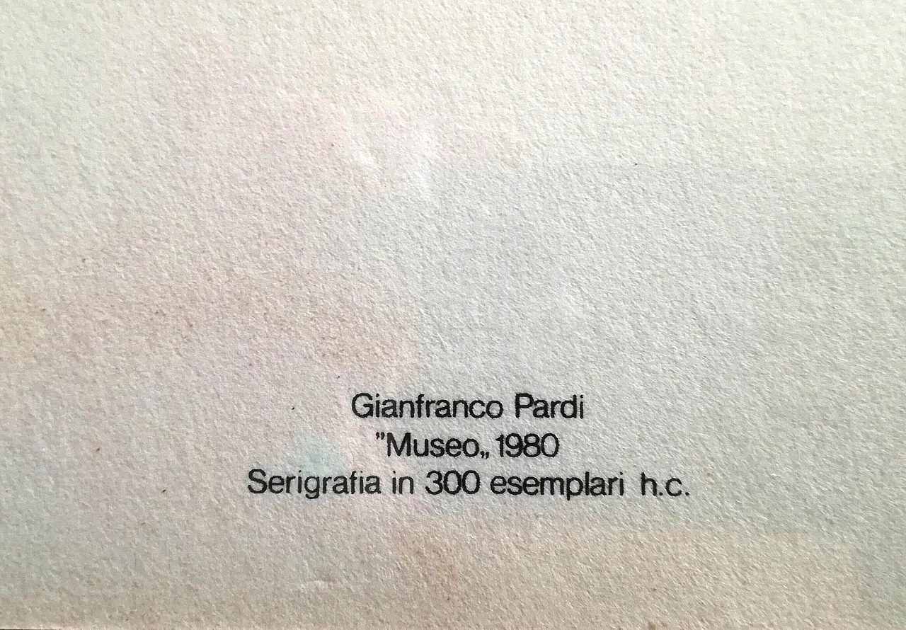 Gianfranco Pardi, Museum, screen print, 1980 3