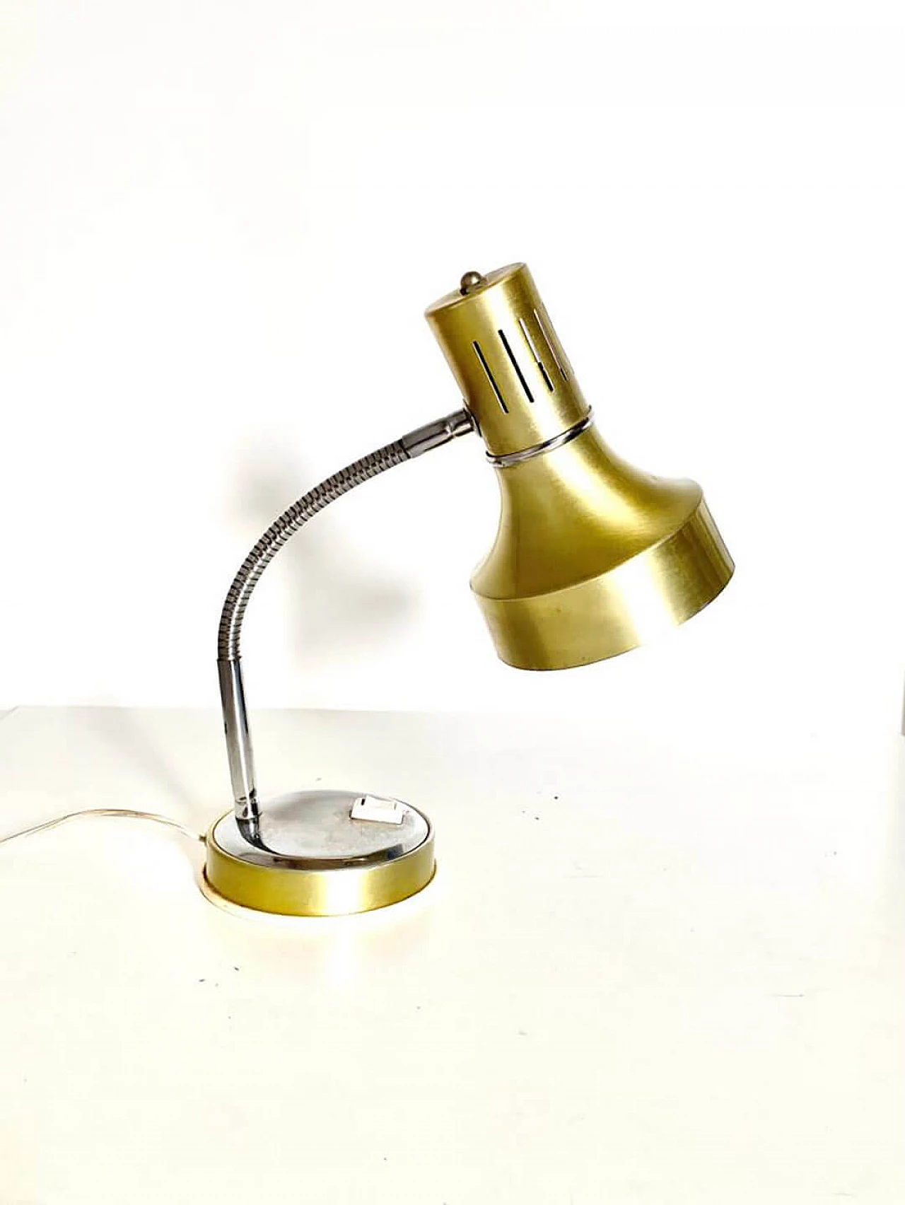 Brass desk lamp, 1960s 4