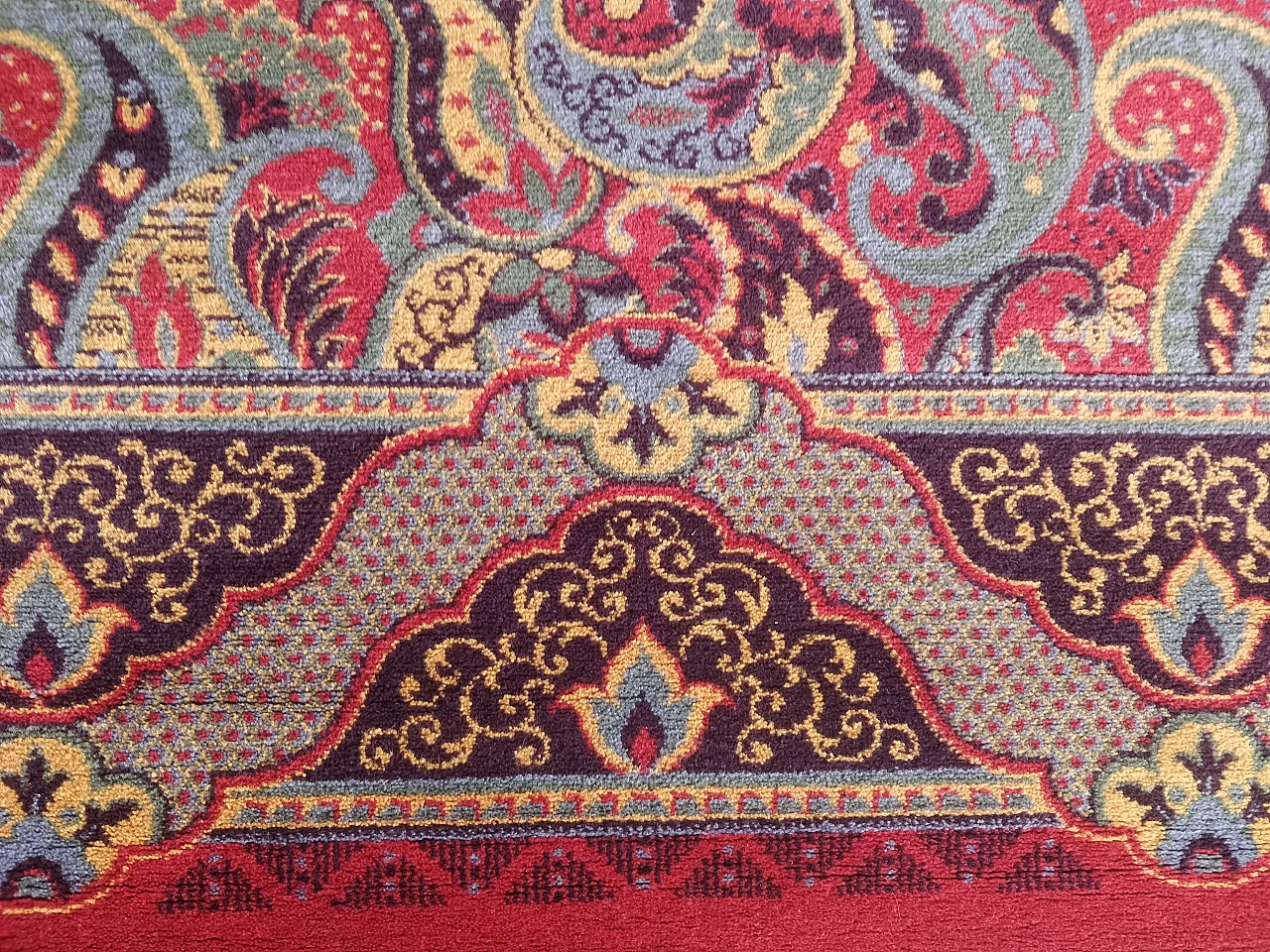 Pure Belgian wool carpet by Louis De Poortere, 1970s 2