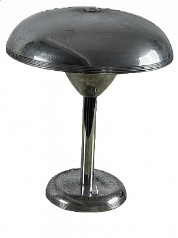 Lampada da tavolo in metallo in stile Bauhaus, anni '30