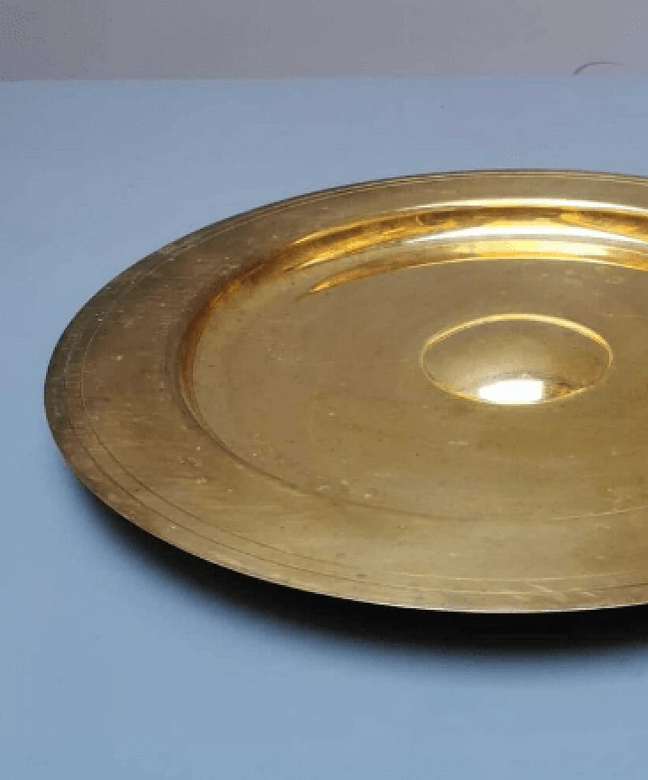 Gilded brass plate, 1950s 4