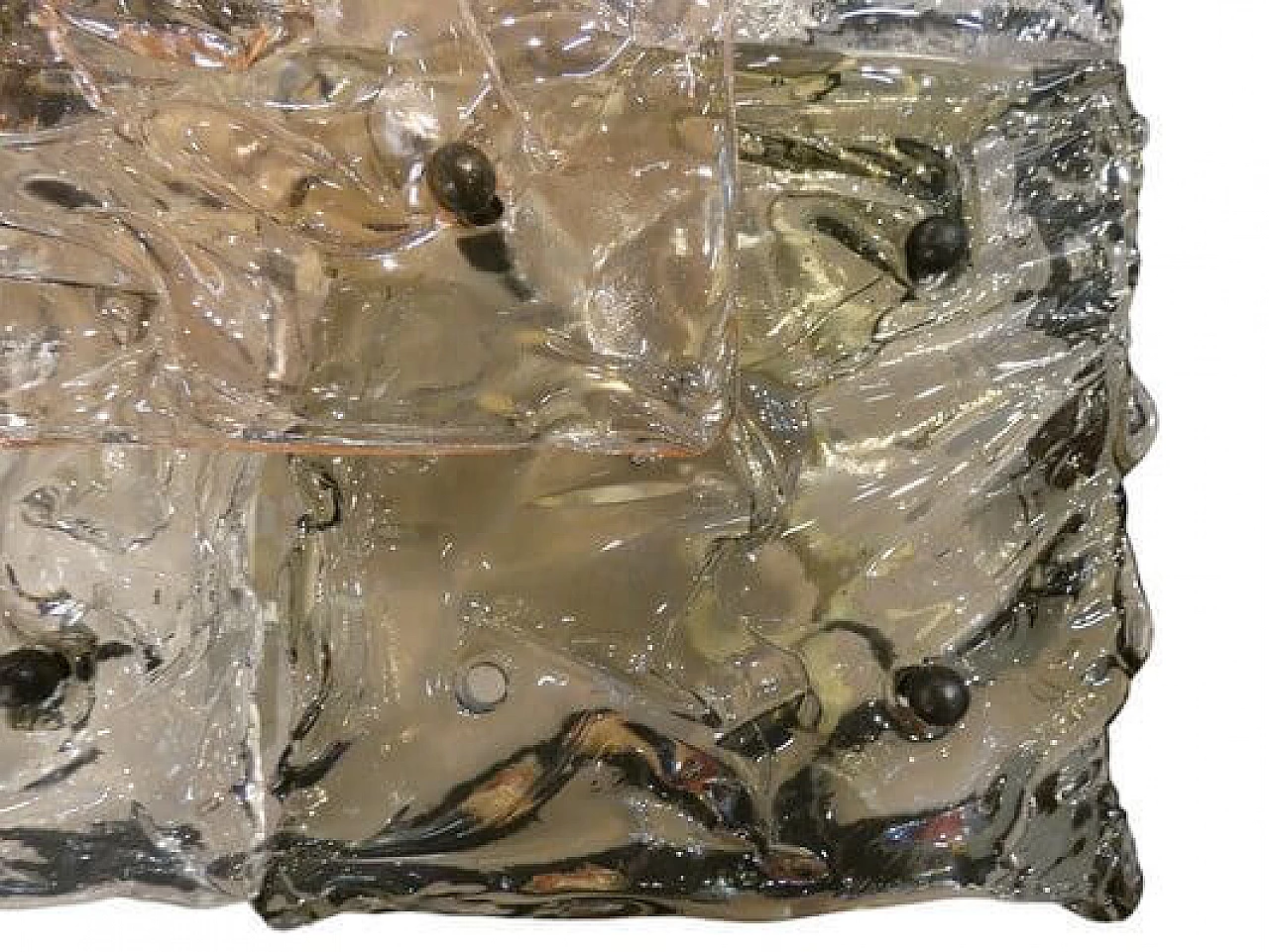 Murano glass Patchwork wall light by Venini, 1960s 6