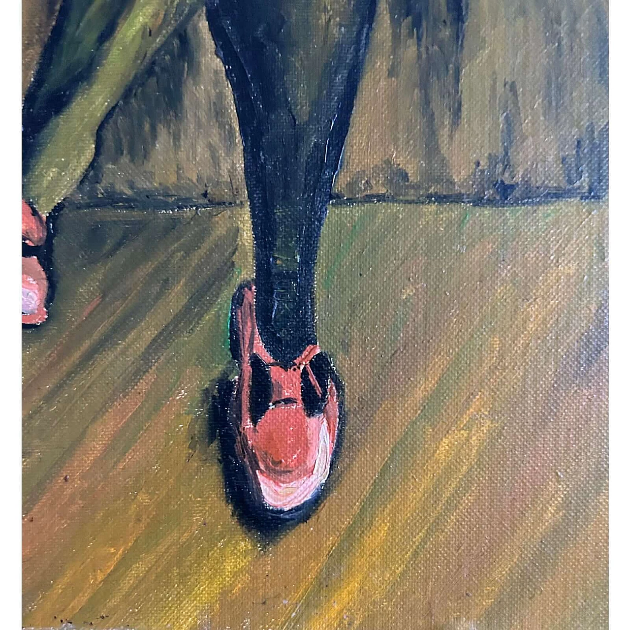 G. Reynaud, Ritratto di ballerina al Moulin Rouge, olio su tavola, anni '20 5