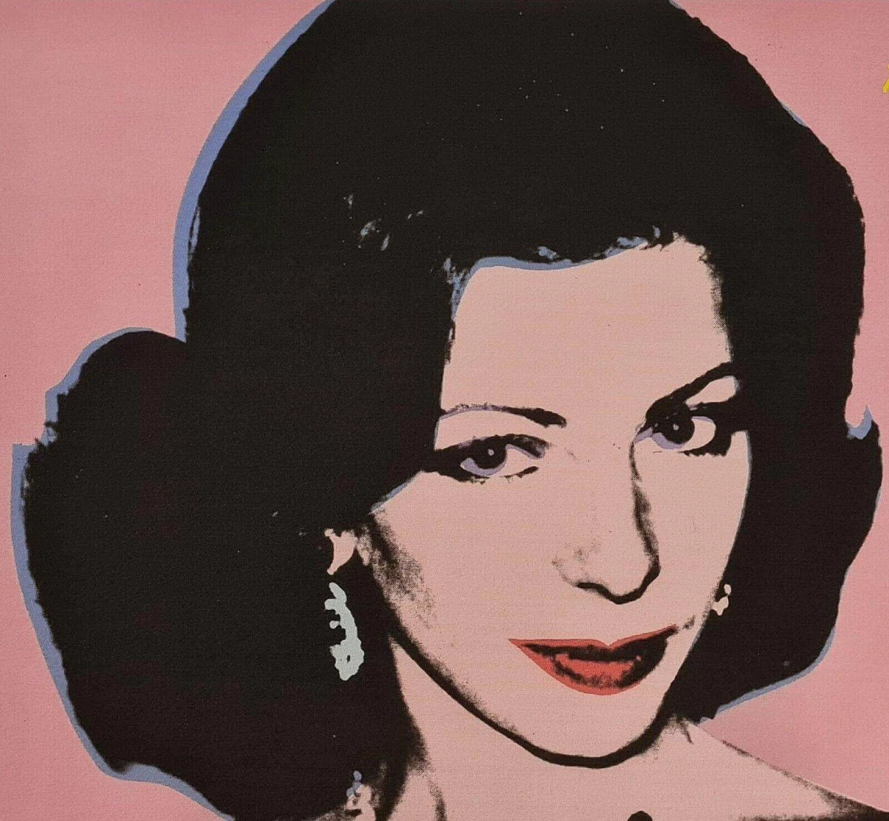 Female portrait, lithography, reproduction after Andy Warhol, 1980s 6