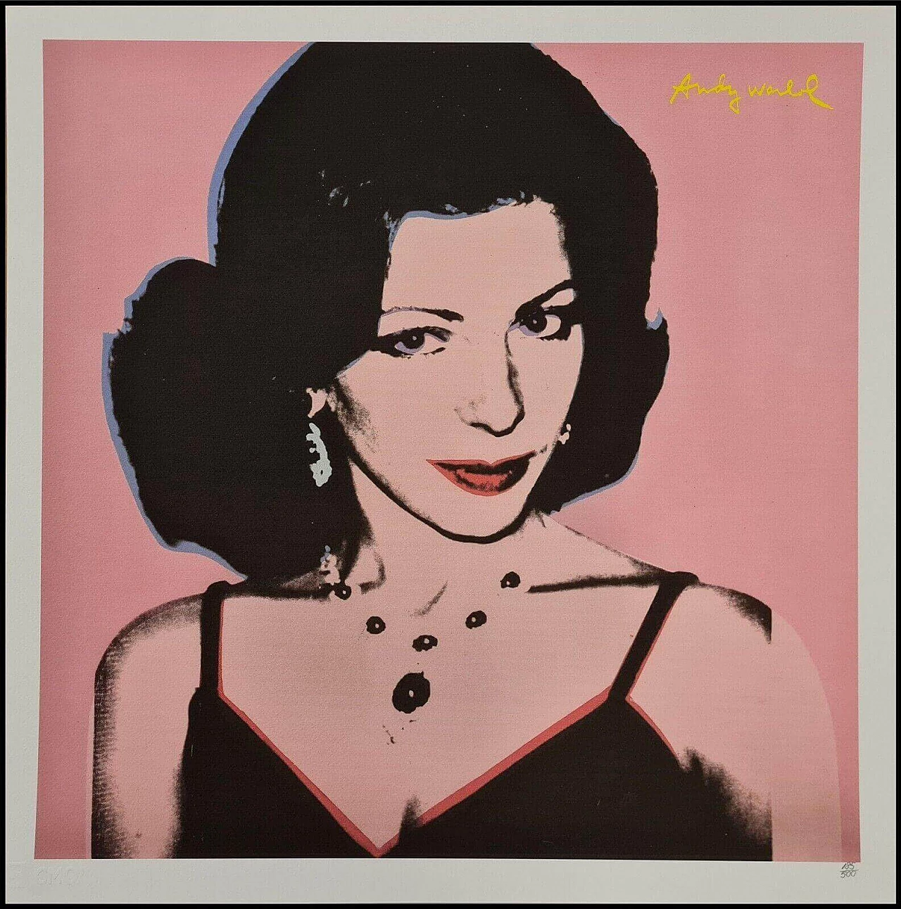 Female portrait, lithography, reproduction after Andy Warhol, 1980s 7