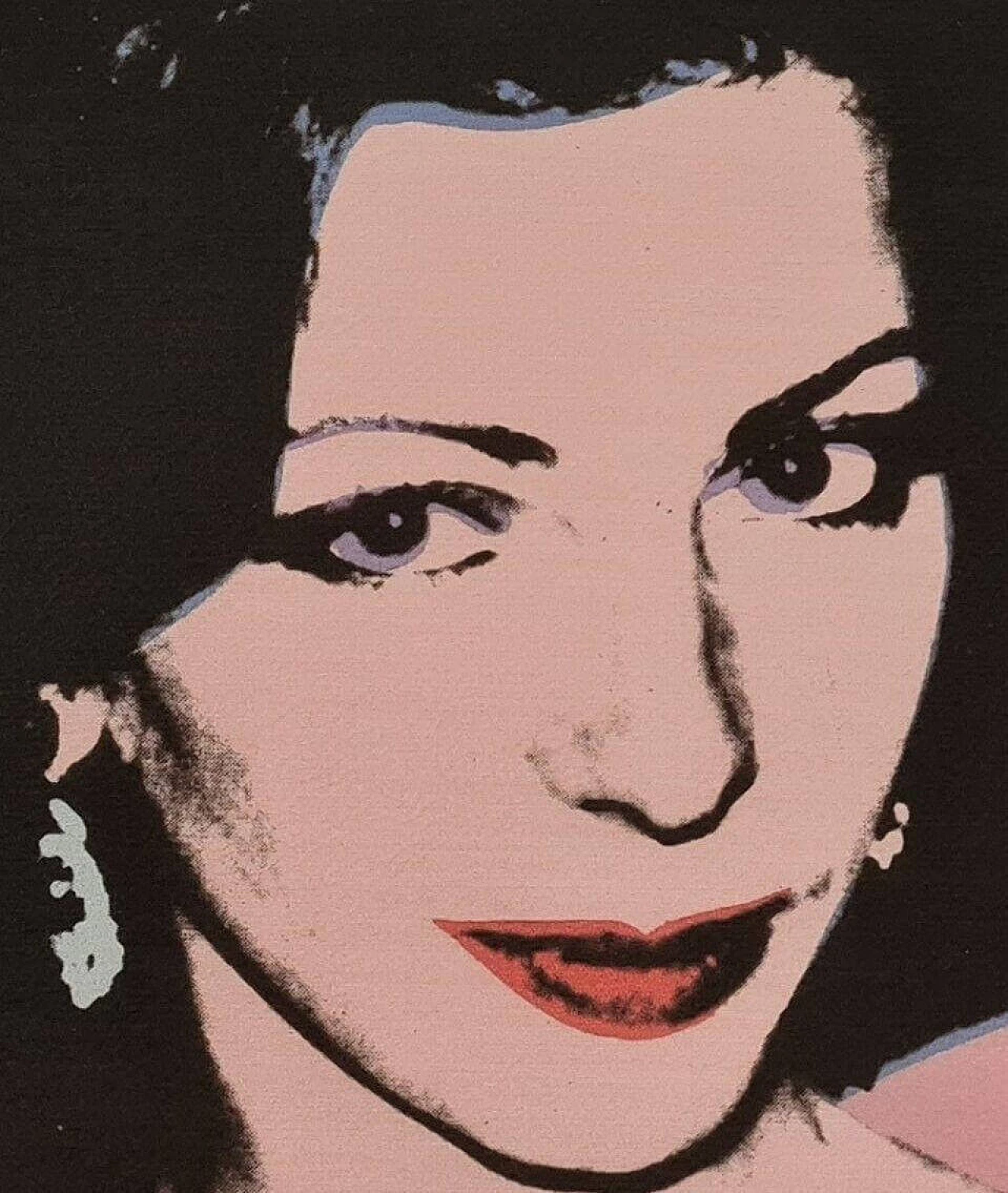 Female portrait, lithography, reproduction after Andy Warhol, 1980s 8