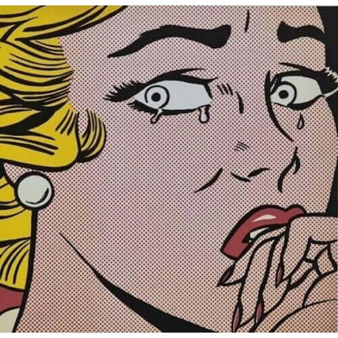 Roy Lichtenstein, Crying, litografia, anni '80 1