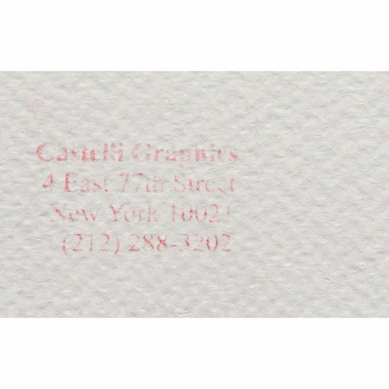 Roy Lichtenstein, Crying, litografia, anni '80 2