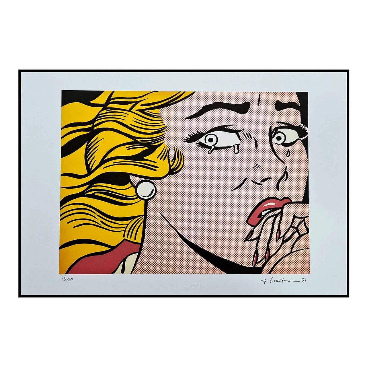 Roy Lichtenstein, Crying, litografia, anni '80 5