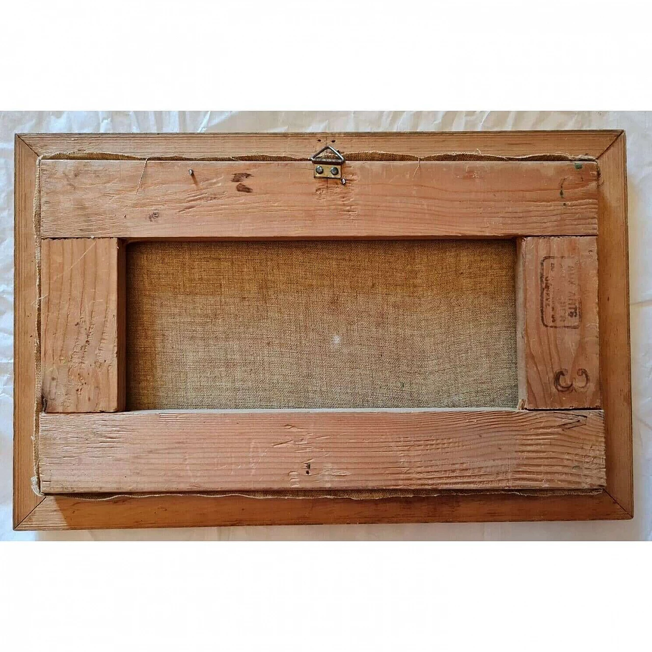 J. Benuz, Field of daisies, oil on panel, 1940s 3