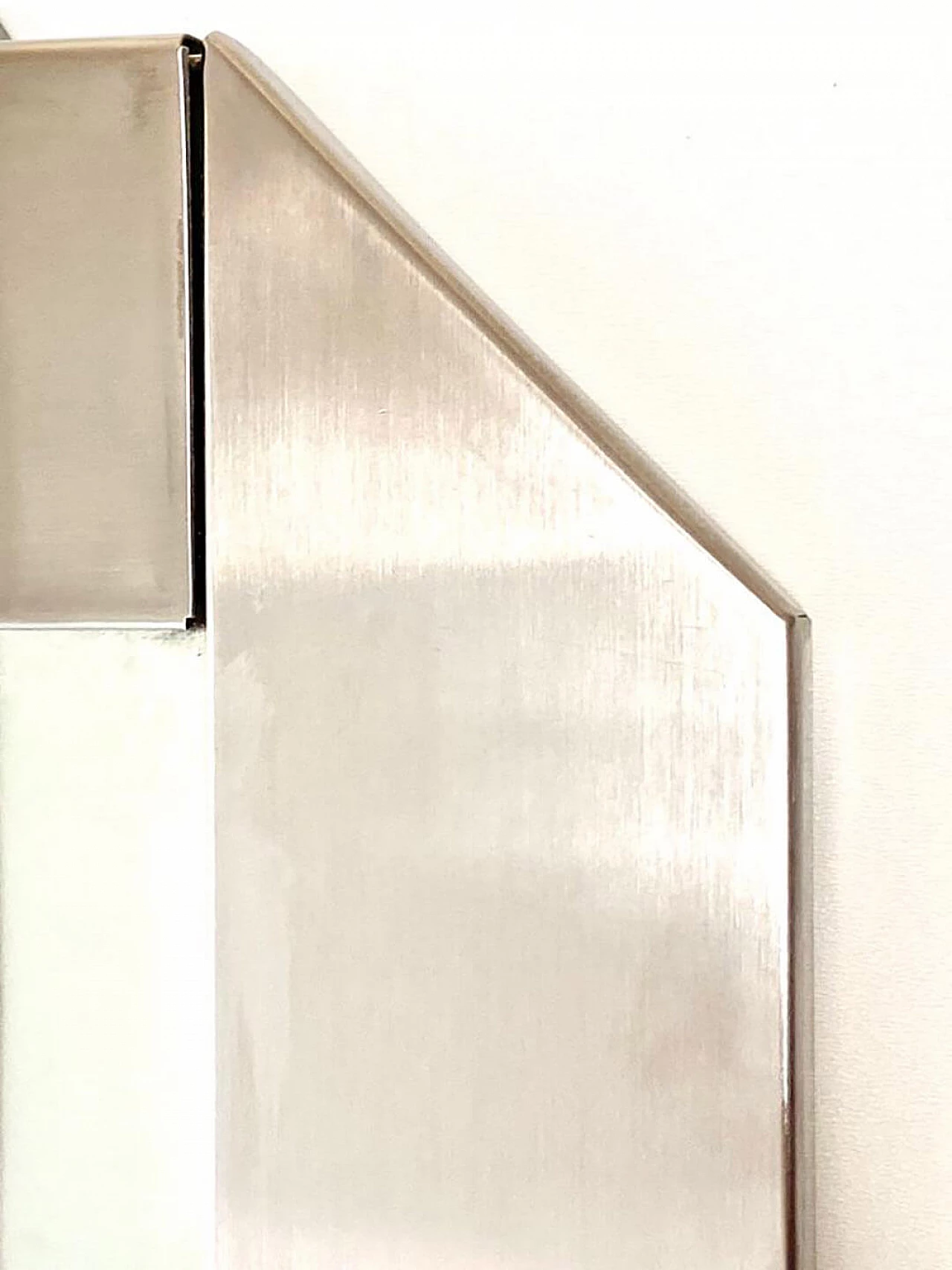 Specchio in acciaio di Valenti, anni '70 3