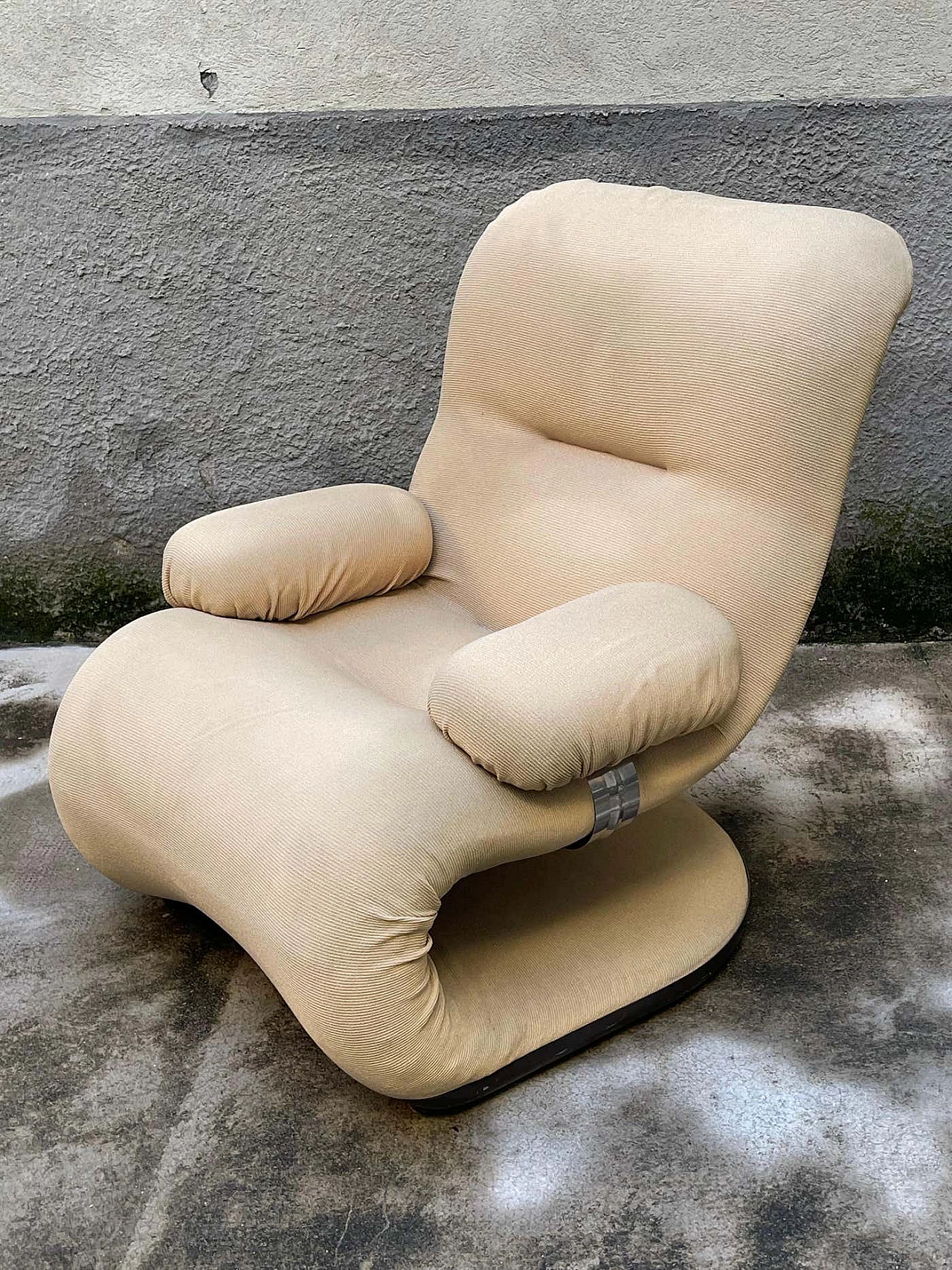 Armchair with removable armrests by 4P Girasole, 1970s 2