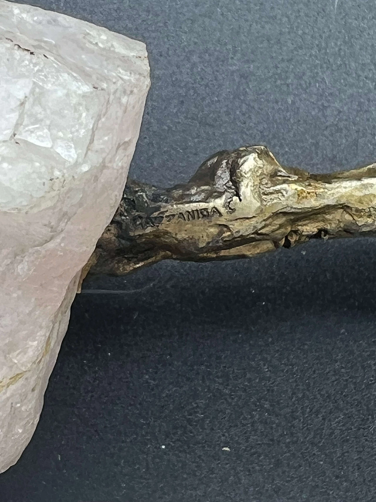 Silvio Gazzaniga, female figure, silver sculpture on rose quartz base 8