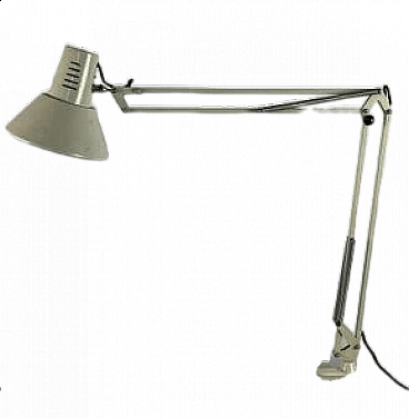 Adjustable table lamp with clamp, 1970s
