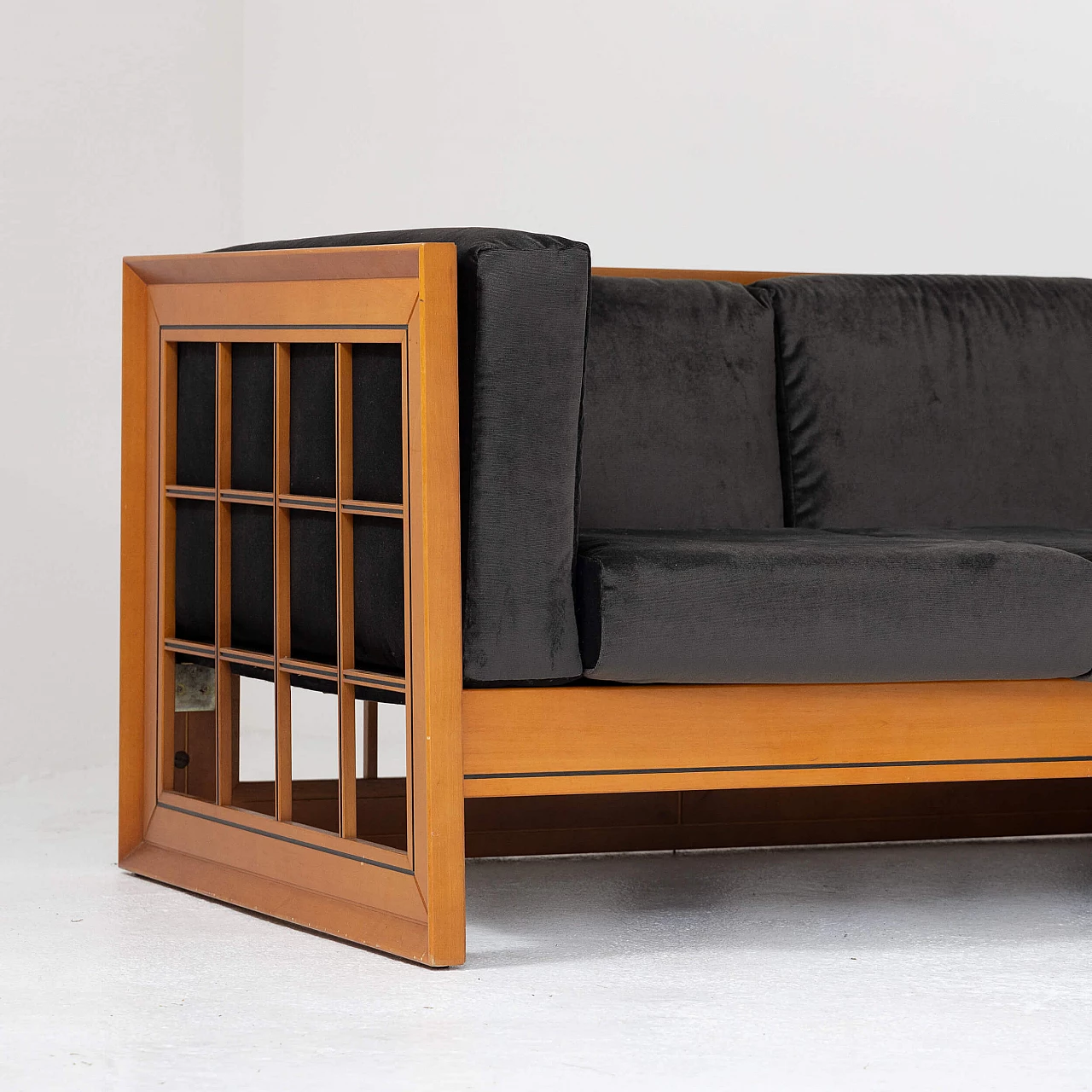 Pair of Caccia alla Volpe sofas by Linea Arredo, 1970s 8