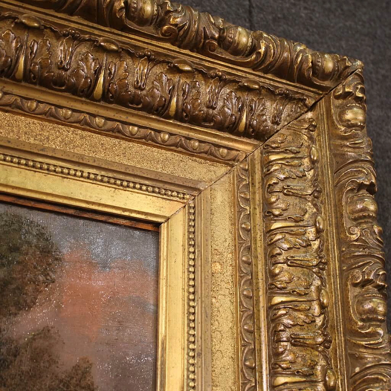 Fruit seller, oil painting on canvas, second half of the 18th century 4