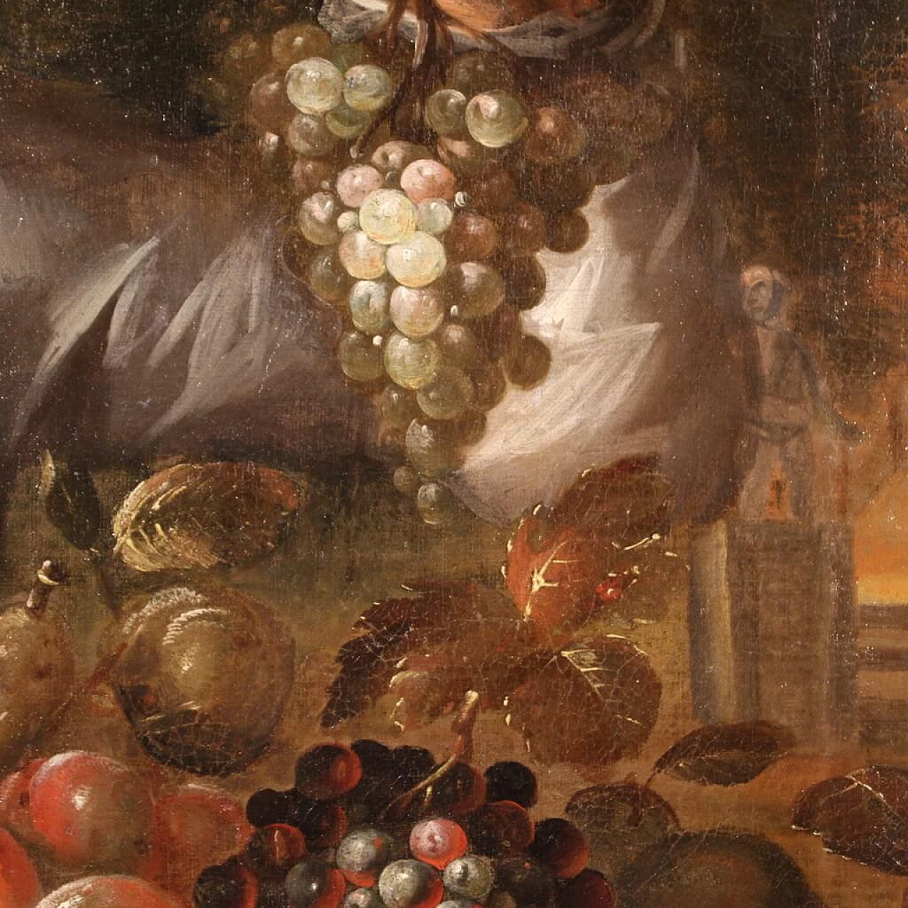 Fruit seller, oil painting on canvas, second half of the 18th century 6