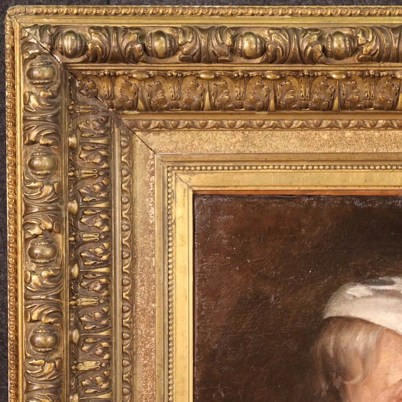 Fruit seller, oil painting on canvas, second half of the 18th century 10