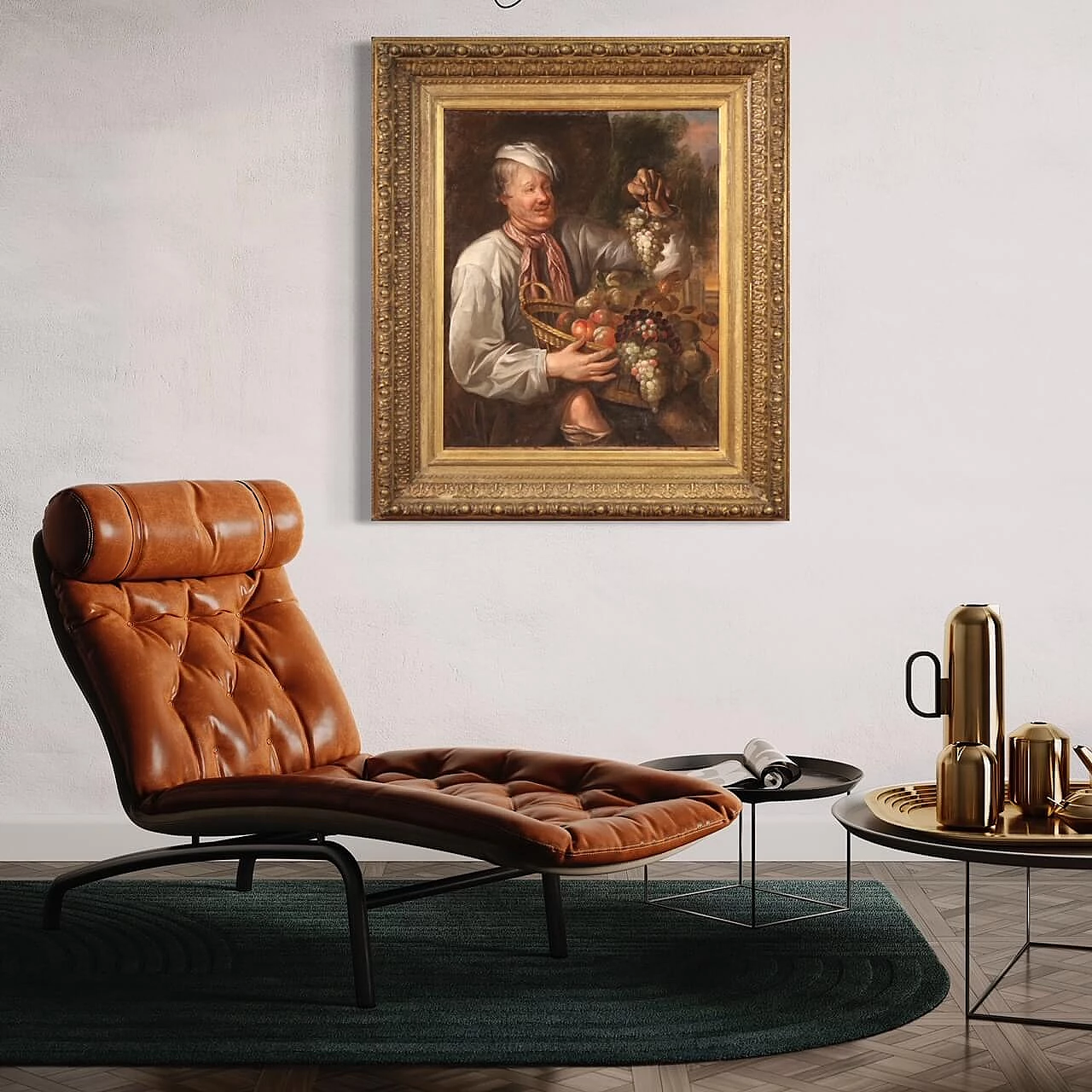 Fruit seller, oil painting on canvas, second half of the 18th century 13