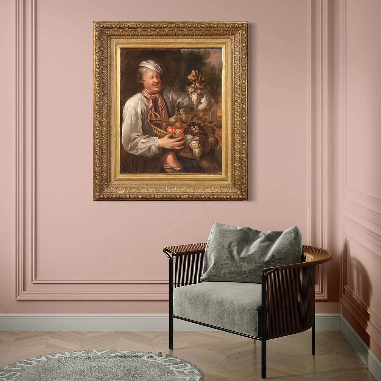 Fruit seller, oil painting on canvas, second half of the 18th century 14