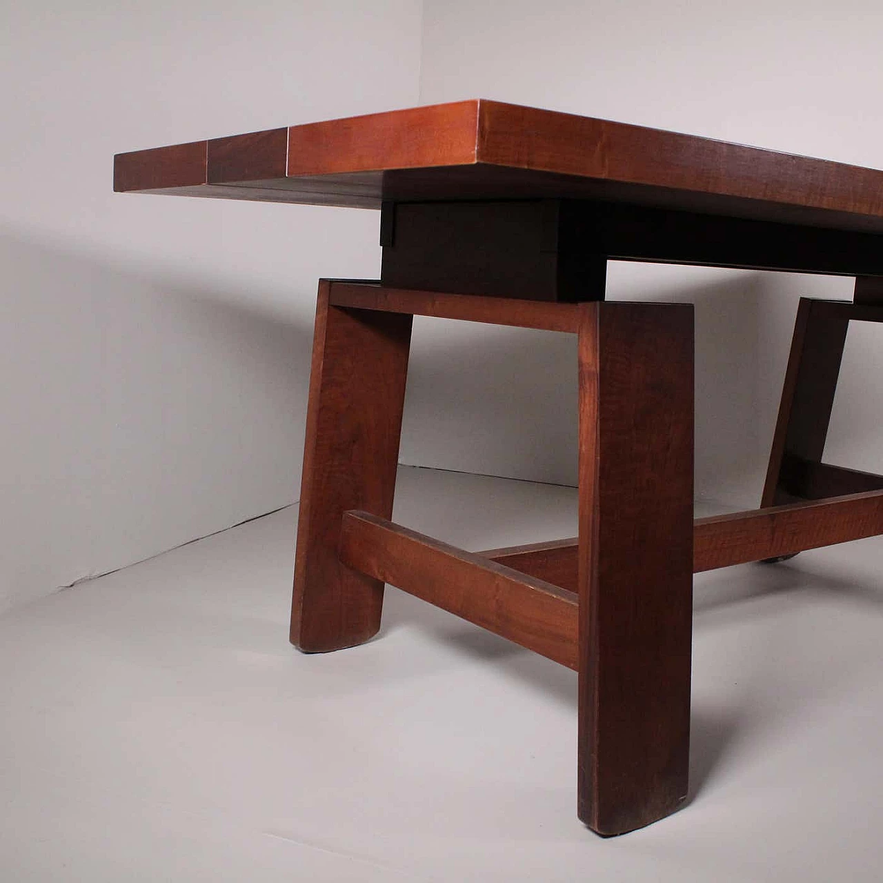Dining table 611 in wood by Silvio Coppola for Bernini, 1960s 7