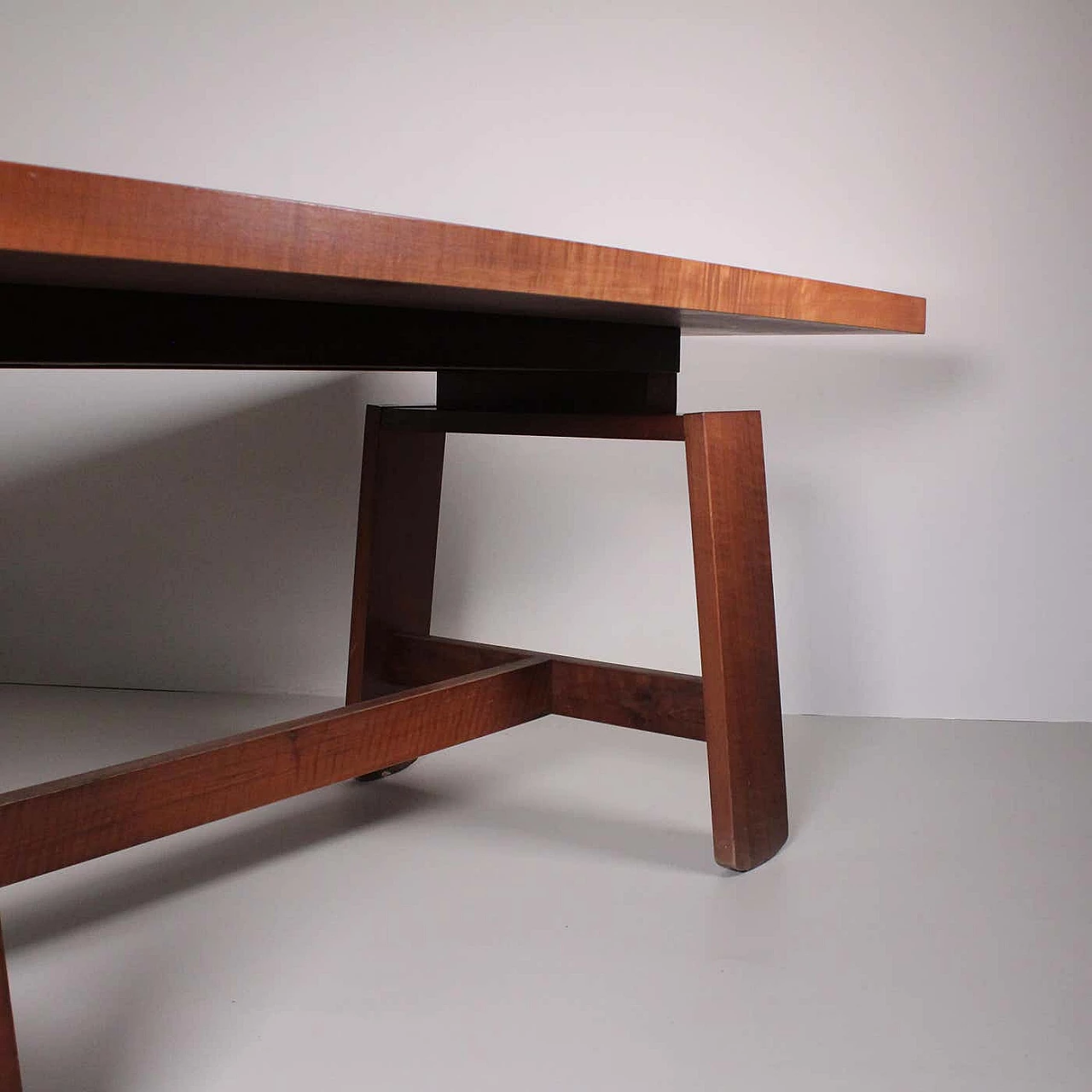 Dining table 611 in wood by Silvio Coppola for Bernini, 1960s 8