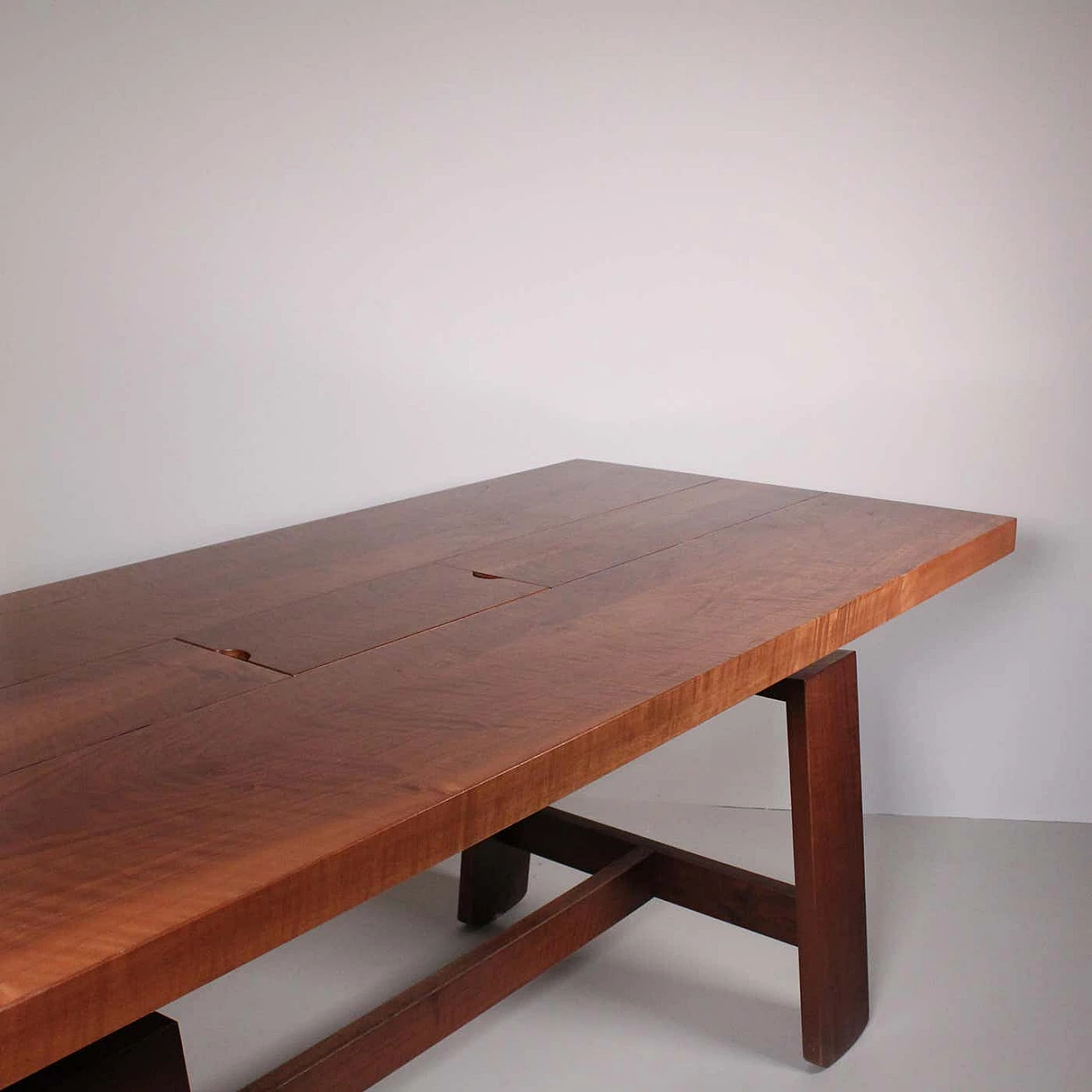 Tavolo da pranzo 611 in legno di Silvio Coppola per Bernini, anni '60 10