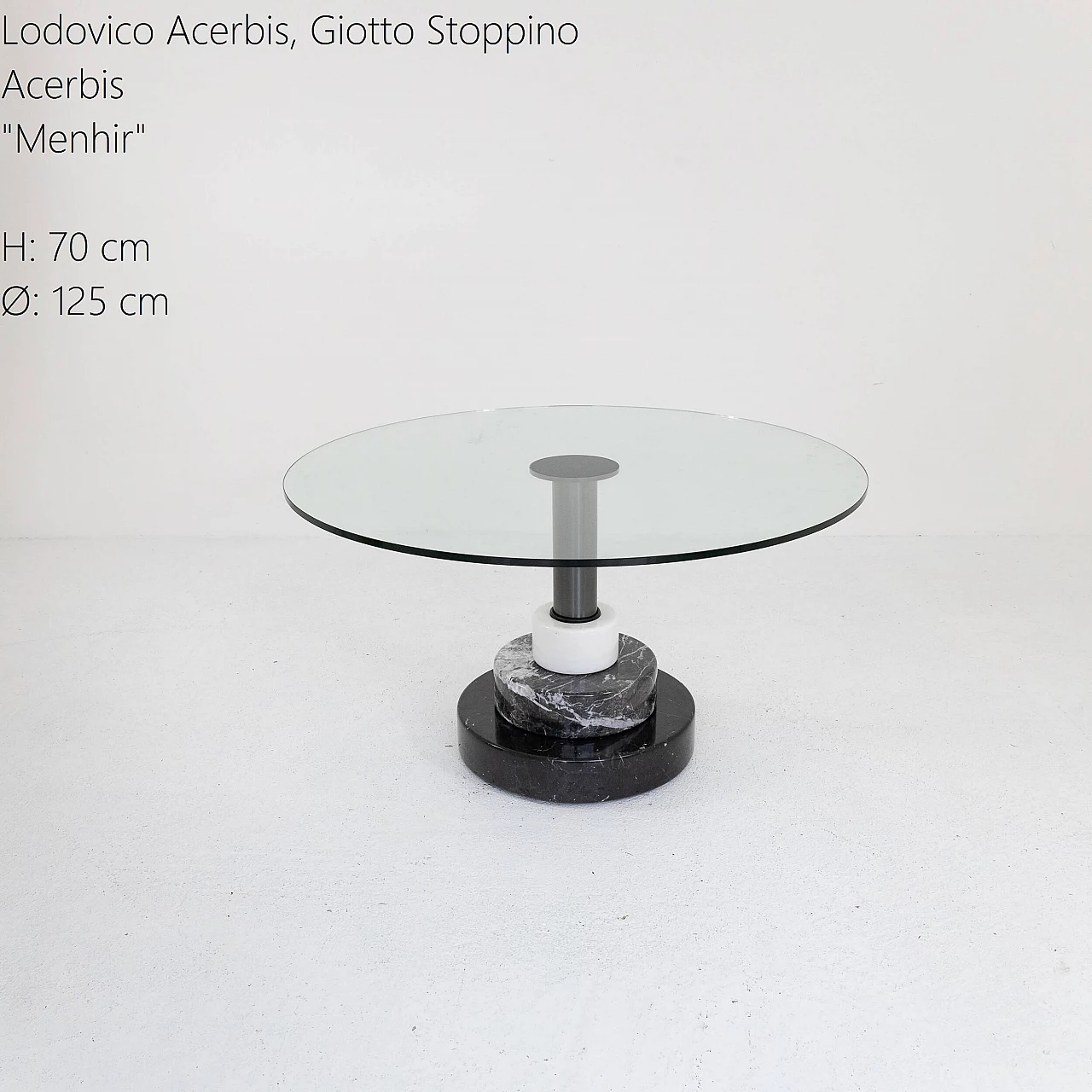 Menhir table by Acerbis and Stoppino for Acerbis, 1980s 1