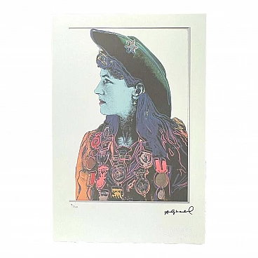 After Andy Warhol, Annie Oakley, lithograph, 1980s