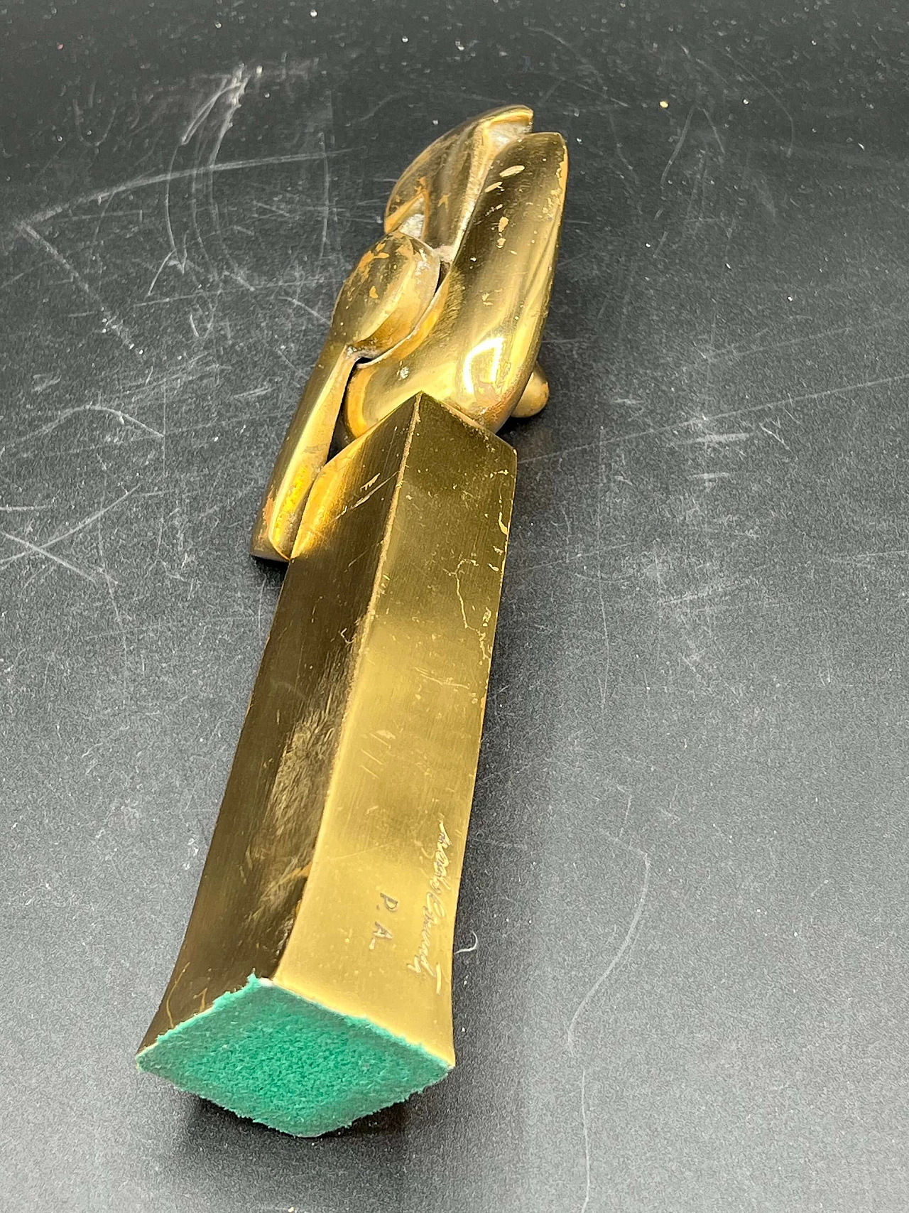 Nado Canuti, composizione astratta, scultura in bronzo 3