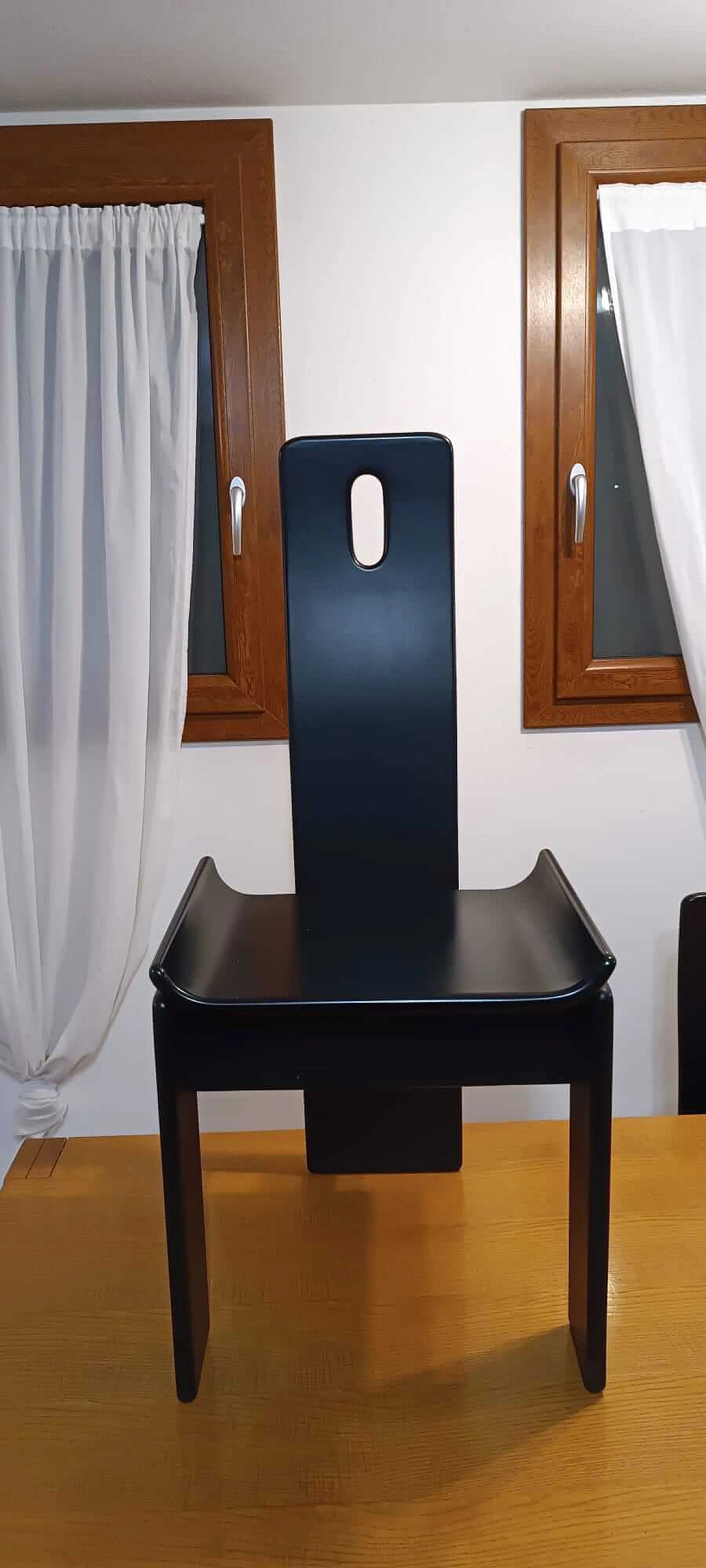 6 Sedie in legno di Eduardo Landi, 1973 2