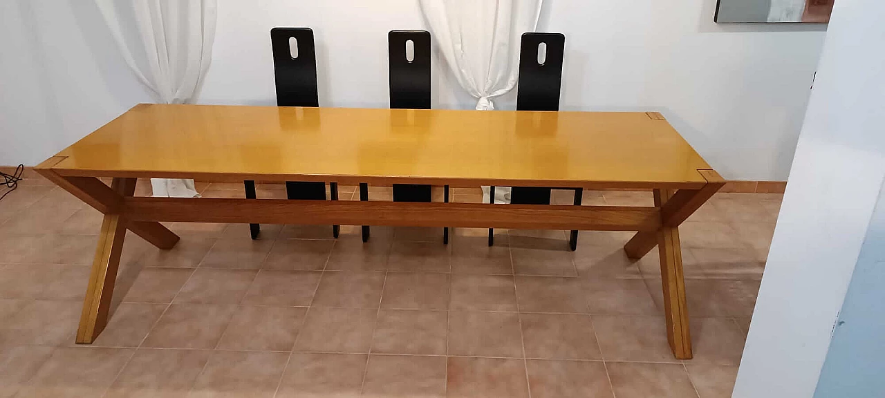 Tavolo in legno, anni '90 3