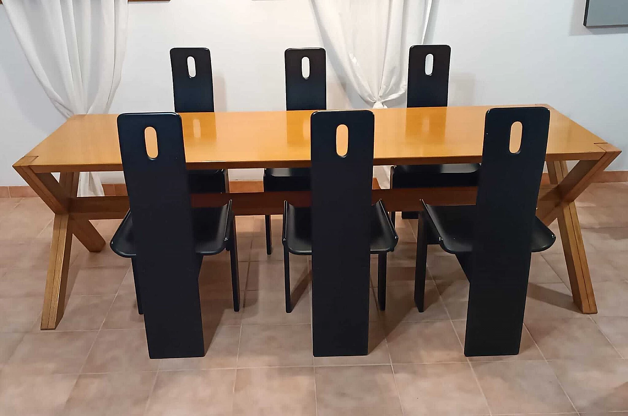 Tavolo in legno, anni '90 4