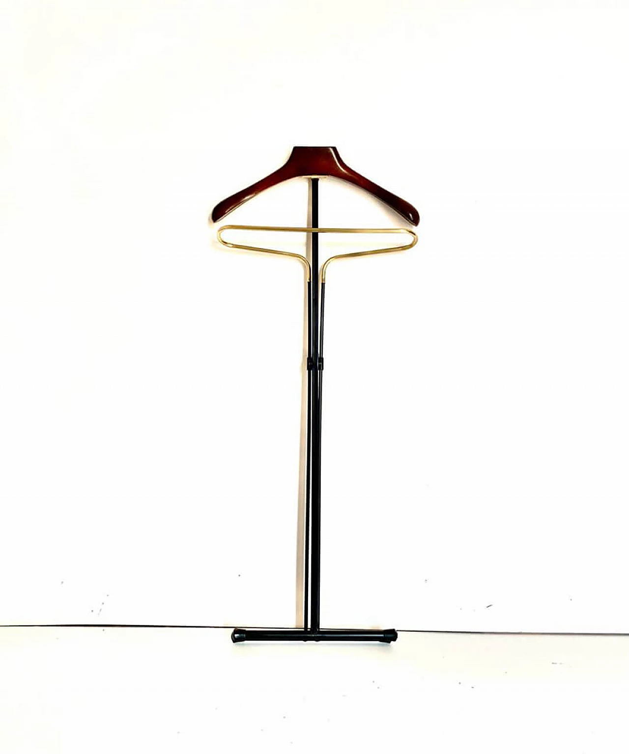 Valet in iron, brass and beech by Fratelli Reguitti, 1950s 3