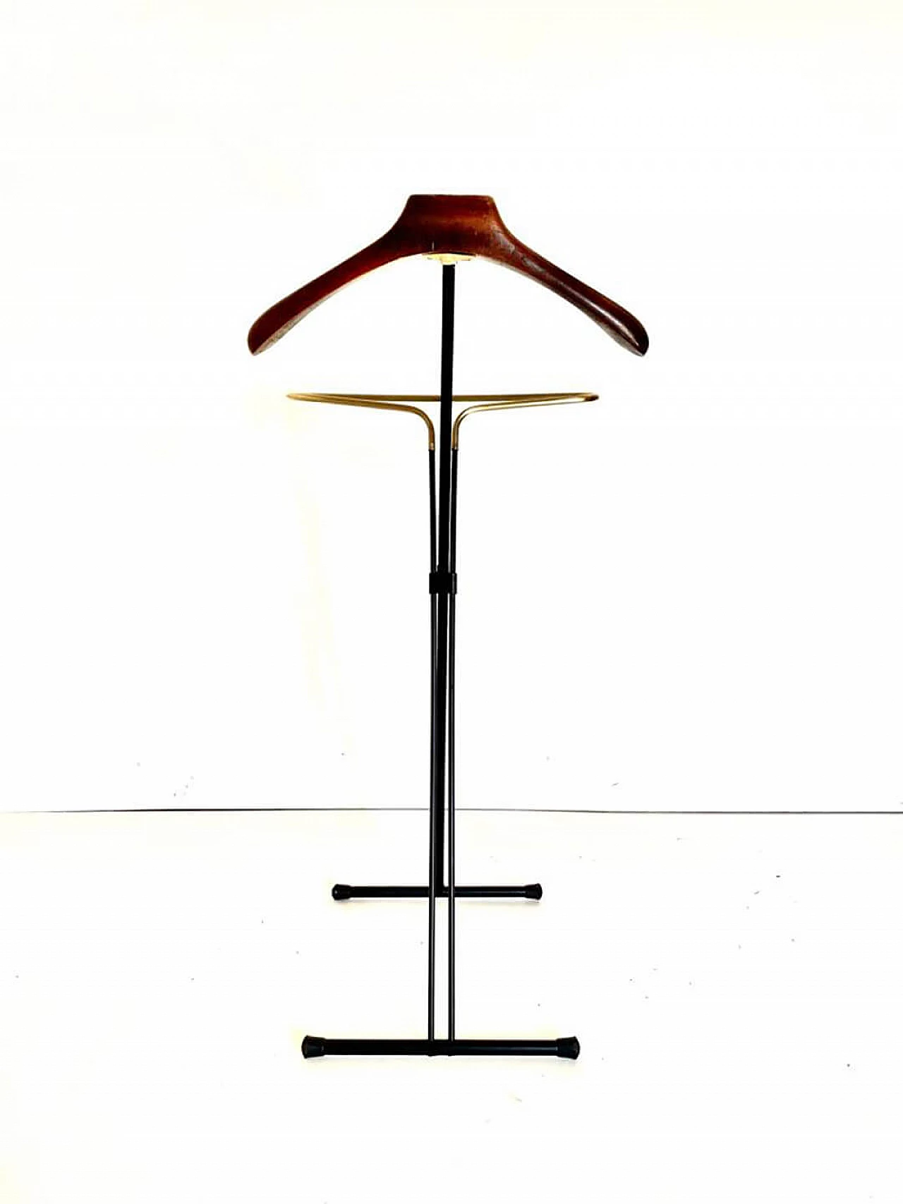 Valet in iron, brass and beech by Fratelli Reguitti, 1950s 5