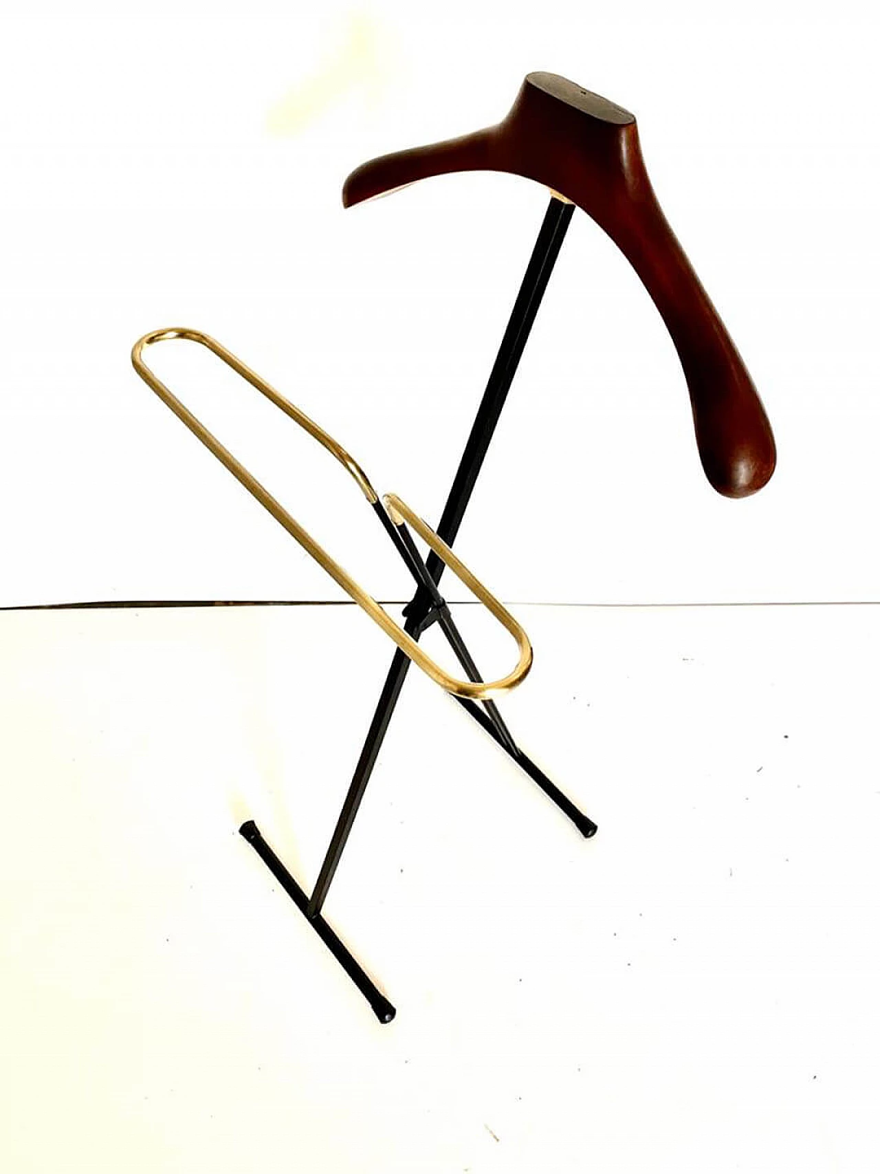 Valet in iron, brass and beech by Fratelli Reguitti, 1950s 6