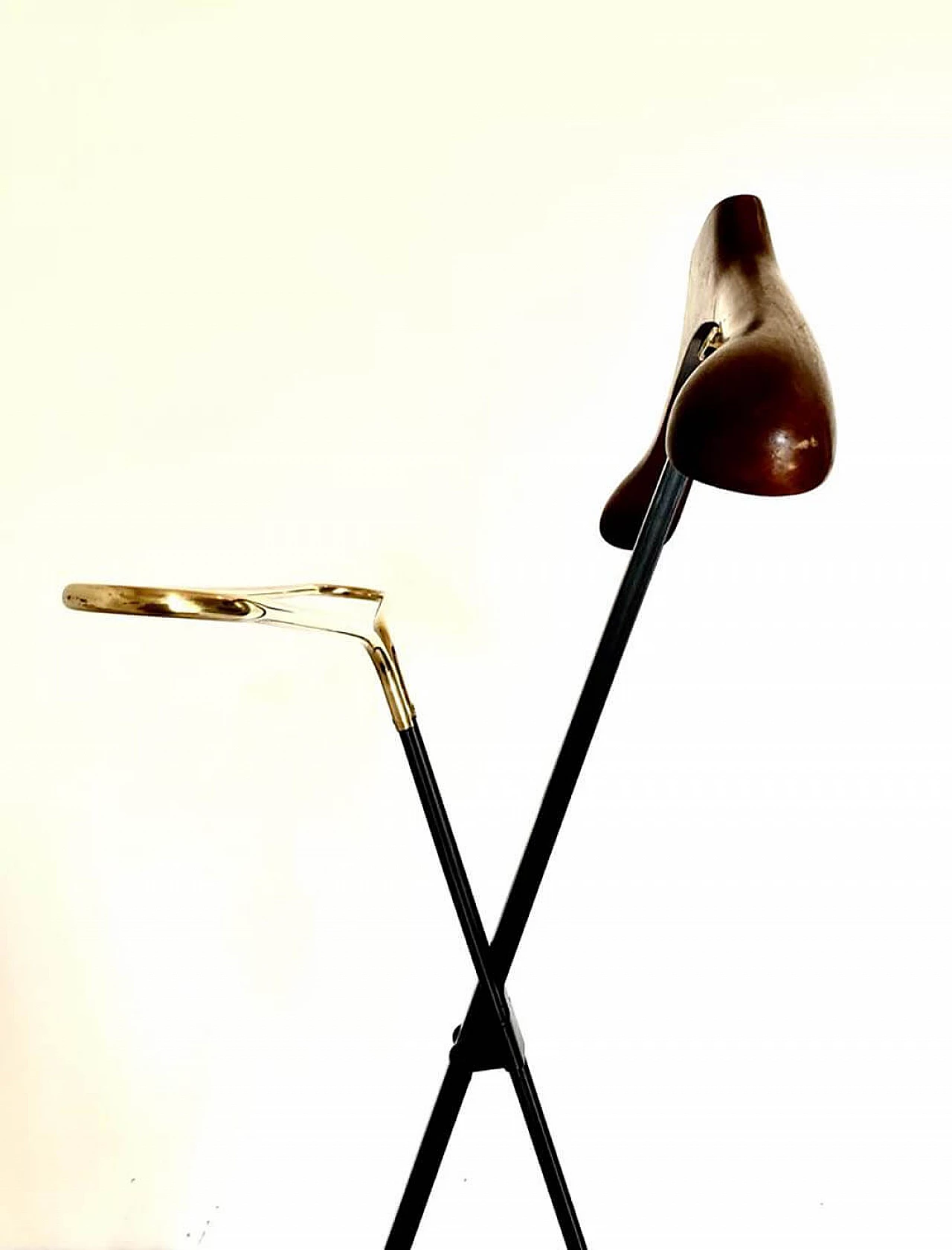 Valet in iron, brass and beech by Fratelli Reguitti, 1950s 8