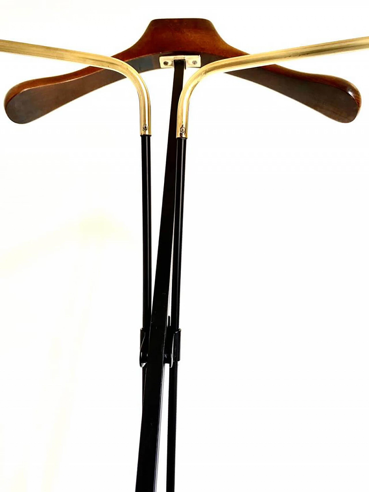 Valet in iron, brass and beech by Fratelli Reguitti, 1950s 9