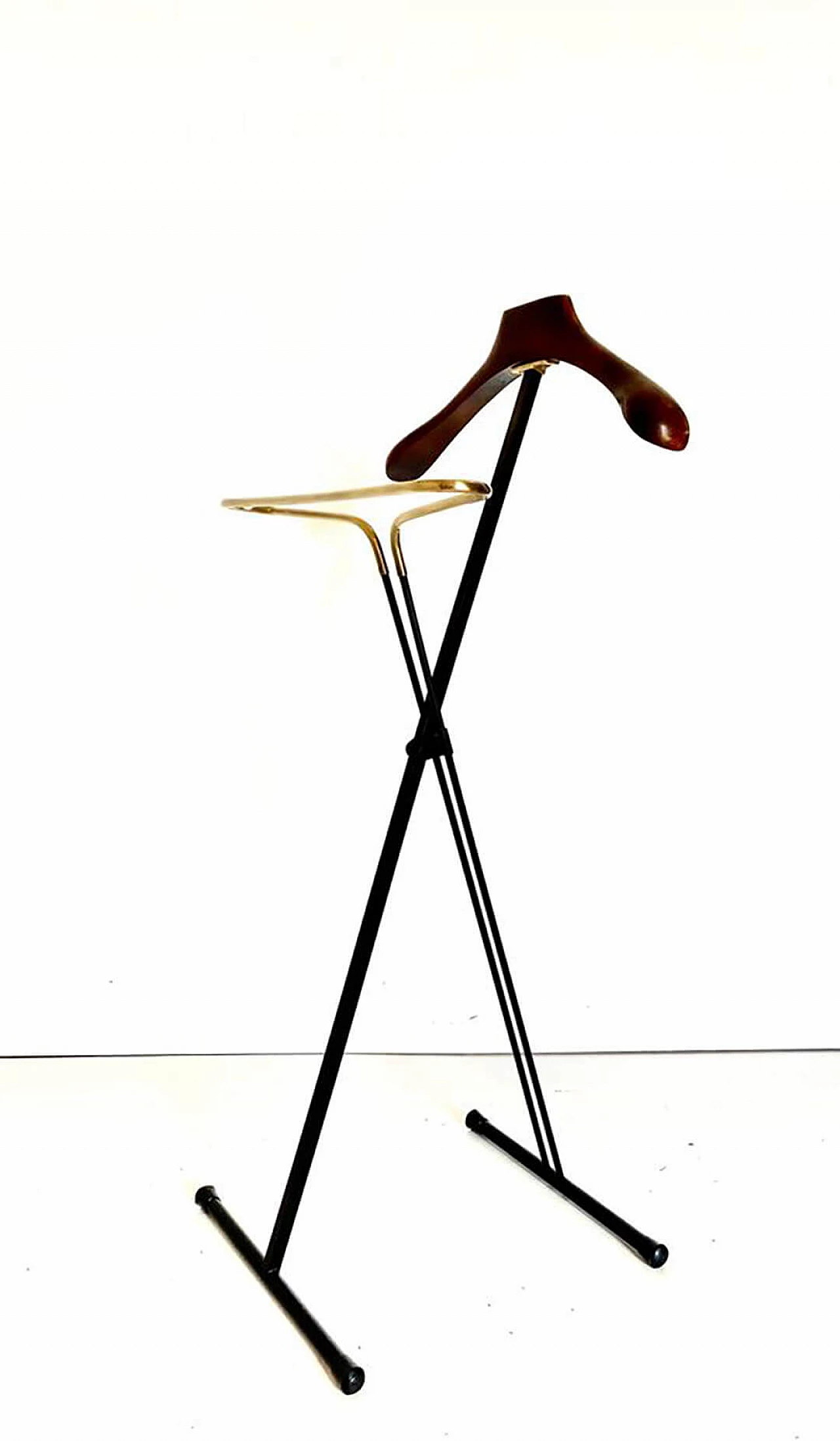 Valet in iron, brass and beech by Fratelli Reguitti, 1950s 17