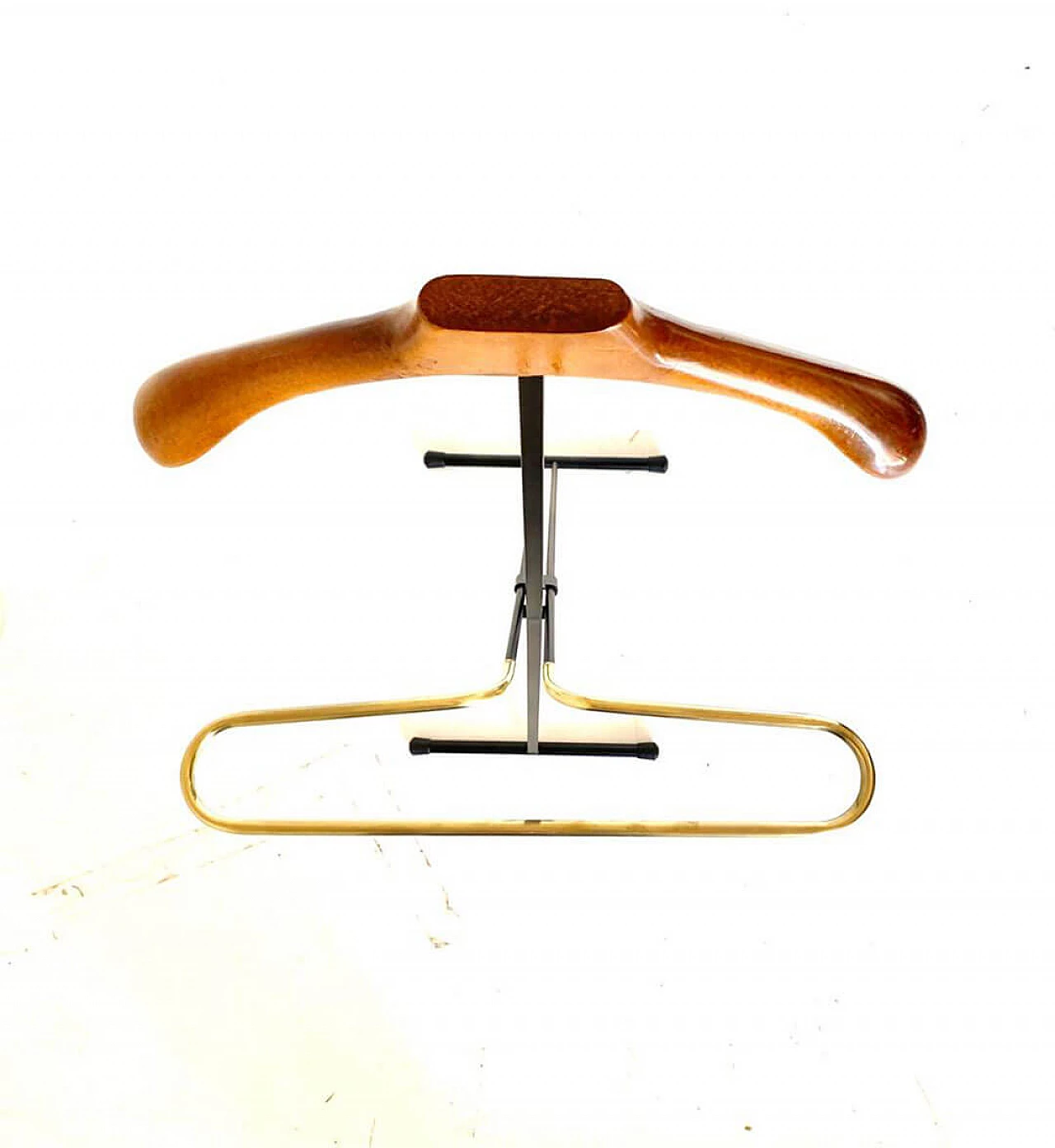 Valet in iron, brass and beech by Fratelli Reguitti, 1950s 2