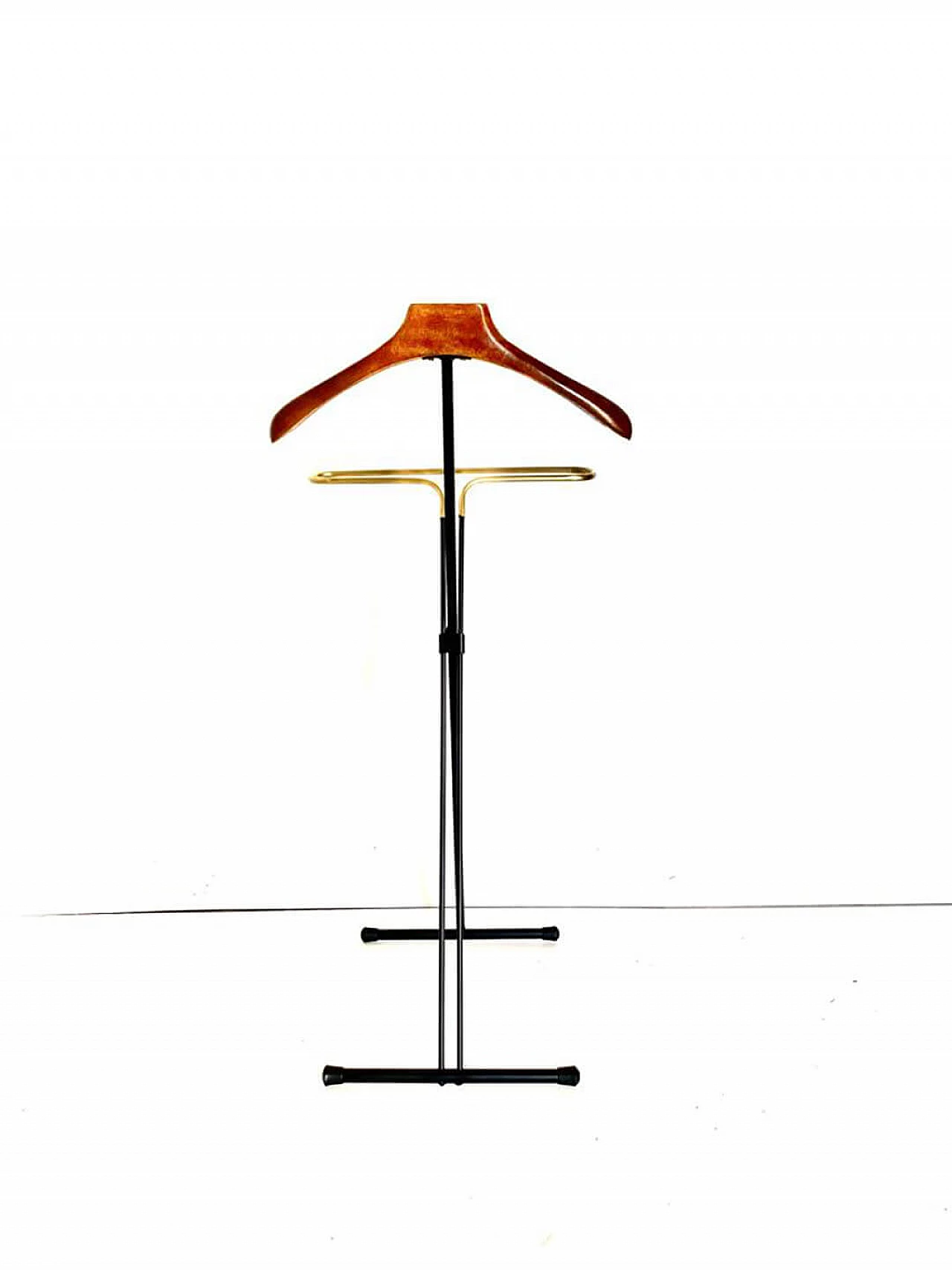 Valet in iron, brass and beech by Fratelli Reguitti, 1950s 4