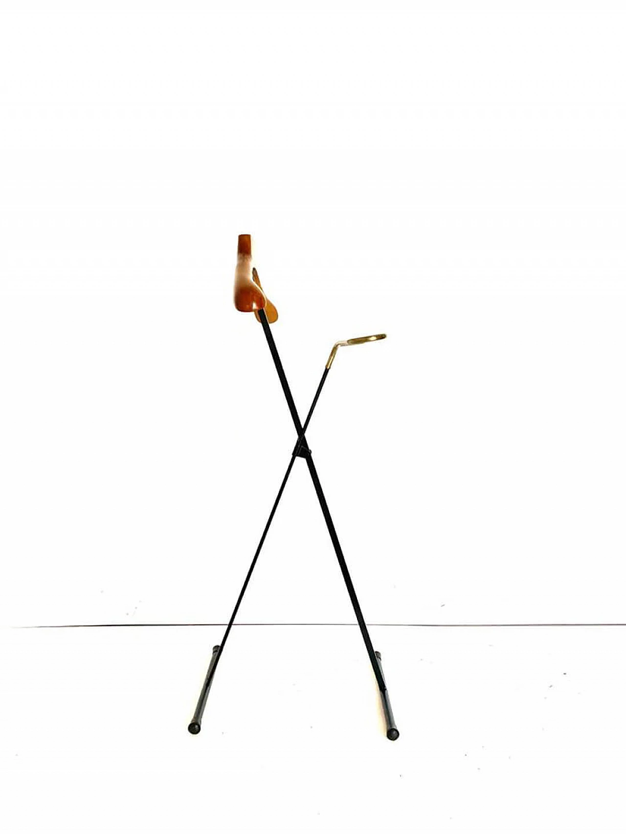 Valet in iron, brass and beech by Fratelli Reguitti, 1950s 7