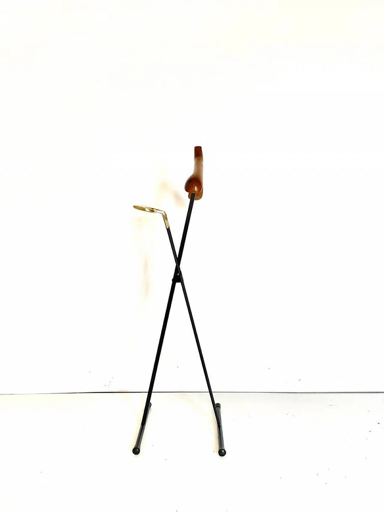 Valet in iron, brass and beech by Fratelli Reguitti, 1950s 10