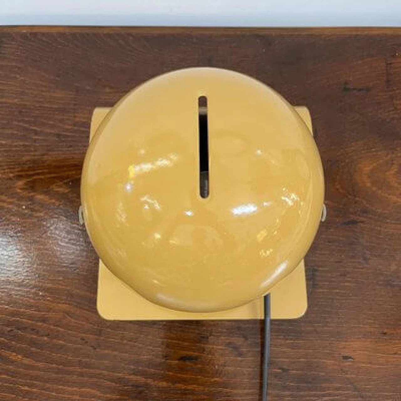 Lampada da tavolo Bugia color senape di Giuseppe Cormio per Guzzini, 1976 8