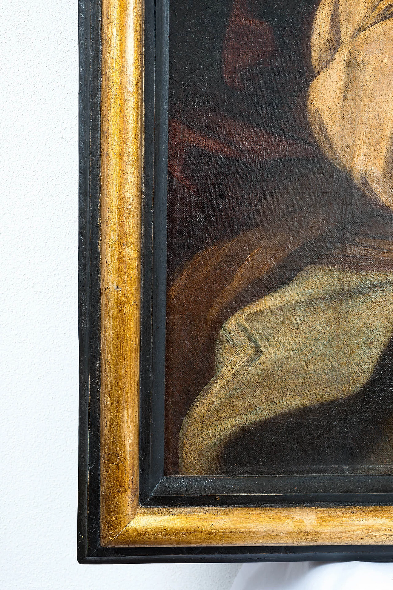 Giuseppe e la moglie di Putifarre, dipinto a olio su tela, '600 2